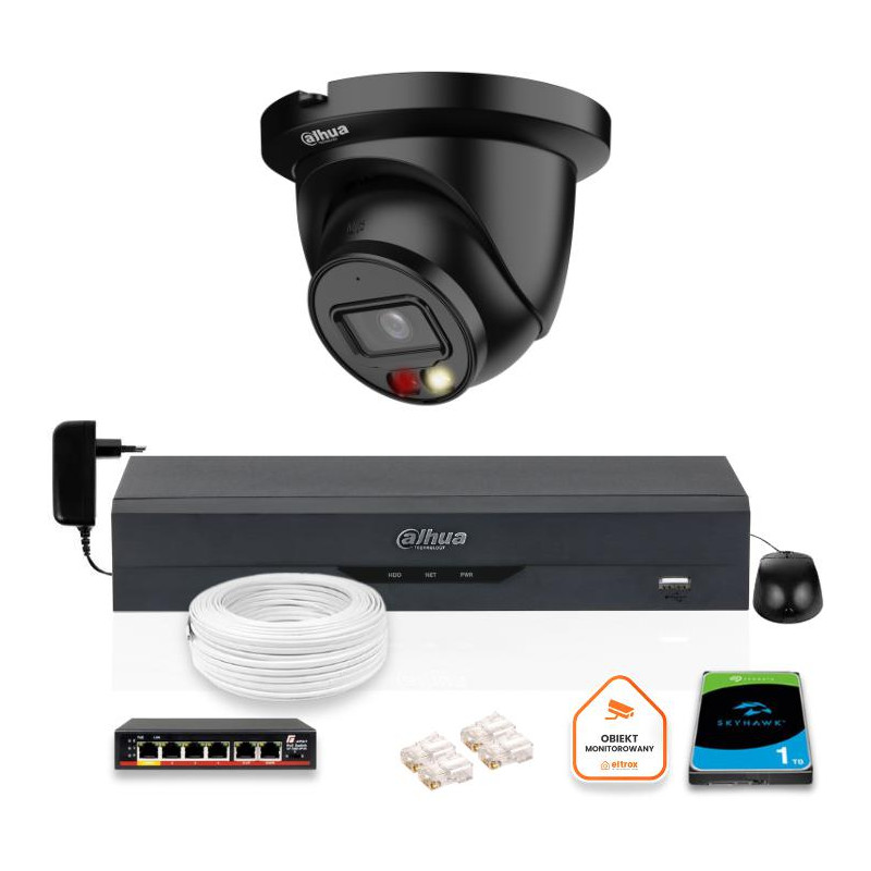 ZESTAW Kamera IP Dahua 5mpx IPC-HDW2549TM-S-IL-0280B-BLACK + DYSK 1TB ZESTAW Kamera IP Dahua 5mpx IPC-HDW2549TM-S-IL-0280B-BLACK + DYSK 1TB