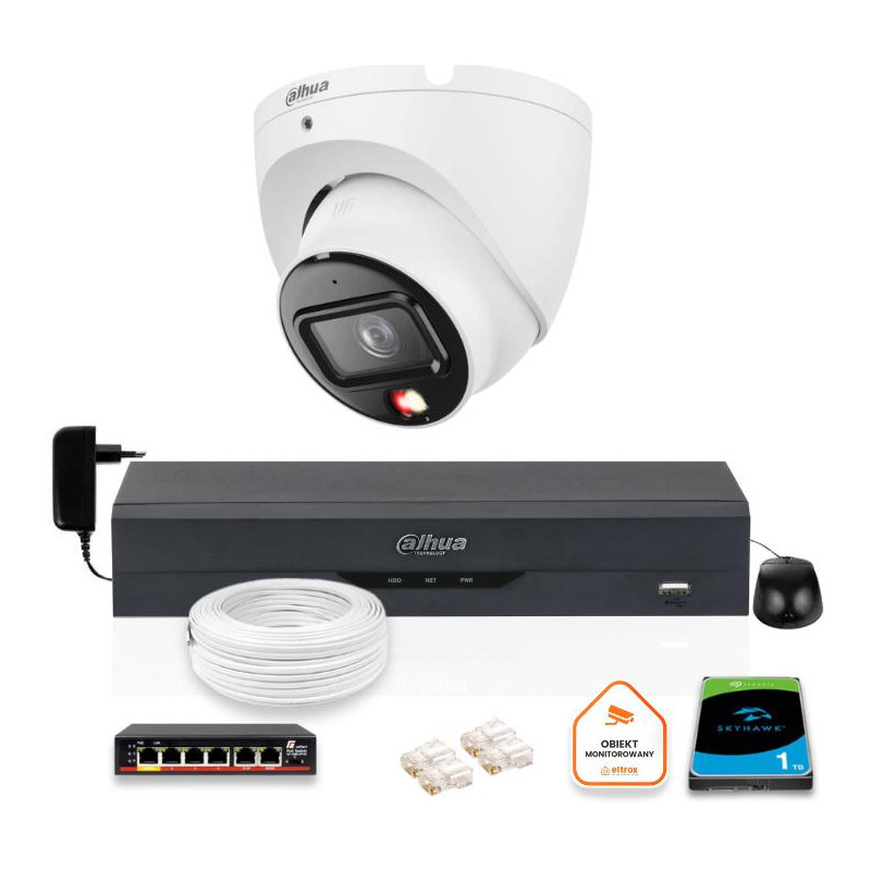 ZESTAW Kamera IP Dahua 6mpx IPC-HDW1639T-A-IL-0280B-S6 + DYSK 1TB ZESTAW Kamera IP Dahua 6mpx IPC-HDW1639T-A-IL-0280B-S6 + DYSK 1TB