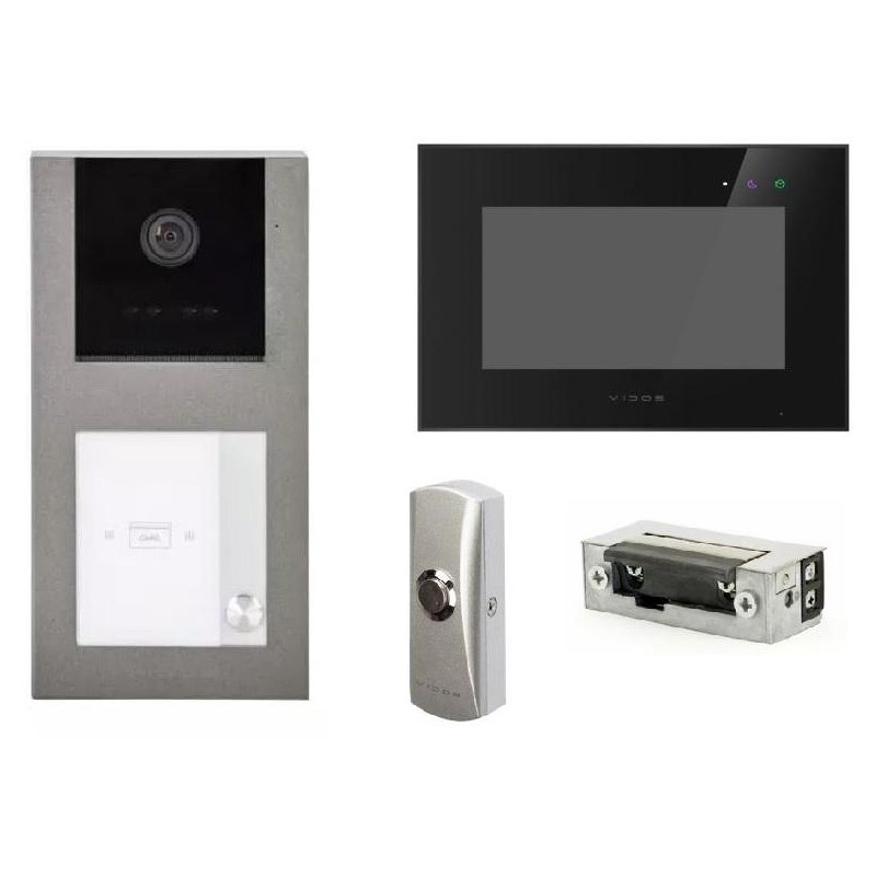 WIDEDODOMOFON VIDOS X S11-1/M10B-X + PRZYCISK + ELEKTROZACZEP WIDEDODOMOFON VIDOS X S11-1/M10B-X + PRZYCISK + ELEKTROZACZEP