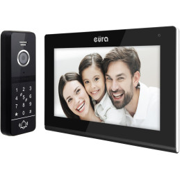 WIDEODOMOFON EURA VDP-97C5 czarny, lcd 7", wi-fi, czytnik zbliżeniowy, Tuya
