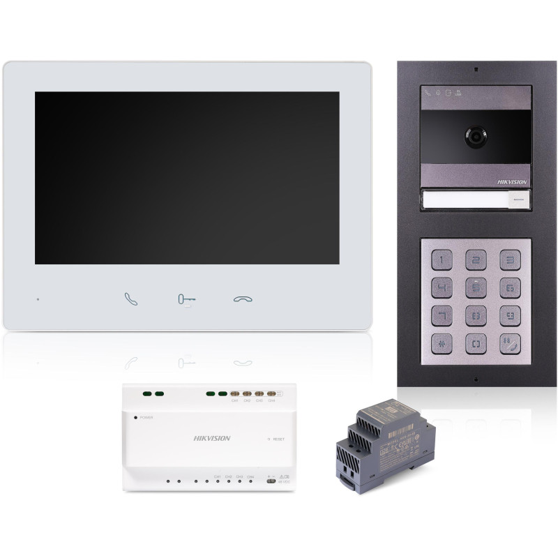 WIDEODOMOFON HIKVISION DS-KIS704EY-AFW2/Aluminium WIDEODOMOFON HIKVISION DS-KIS704EY-AFW2/Aluminium