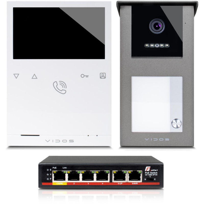 Wideodomofon VIDOS IPX S101-1/M101 Wideodomofon VIDOS IPX S101-1/M101