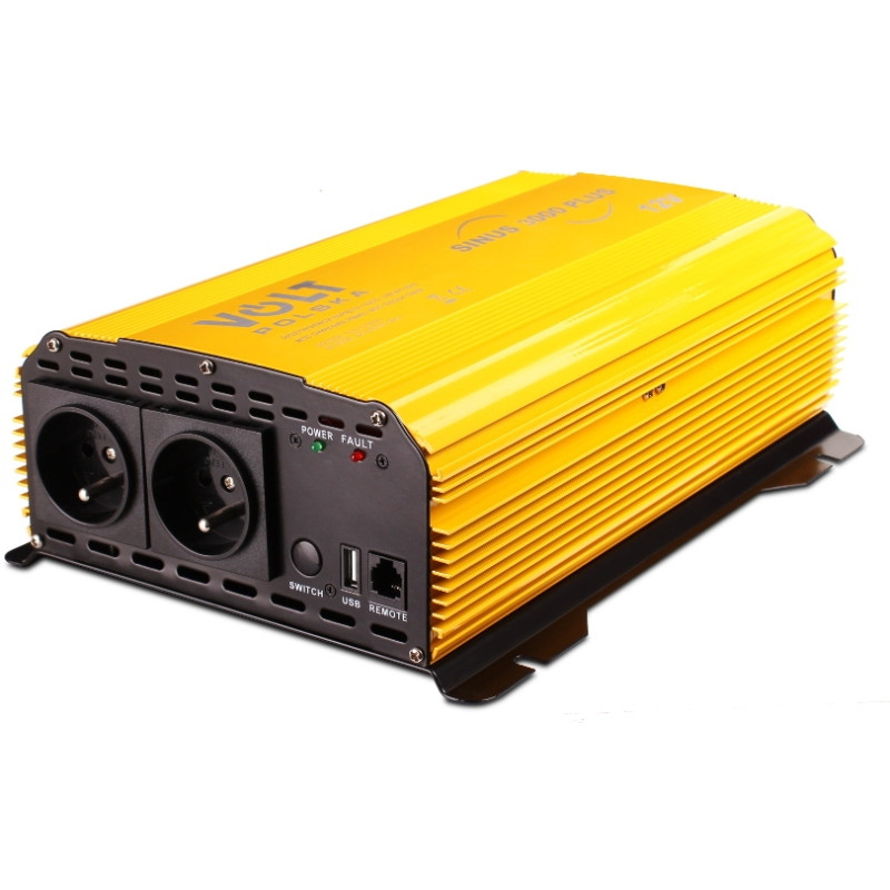 PRZETWORNICA VOLT POLSKA SINUS PLUS 3000 12V / 230V 1500/3000W PRZETWORNICA VOLT POLSKA SINUS PLUS 3000 12V / 230V 1500/3000W