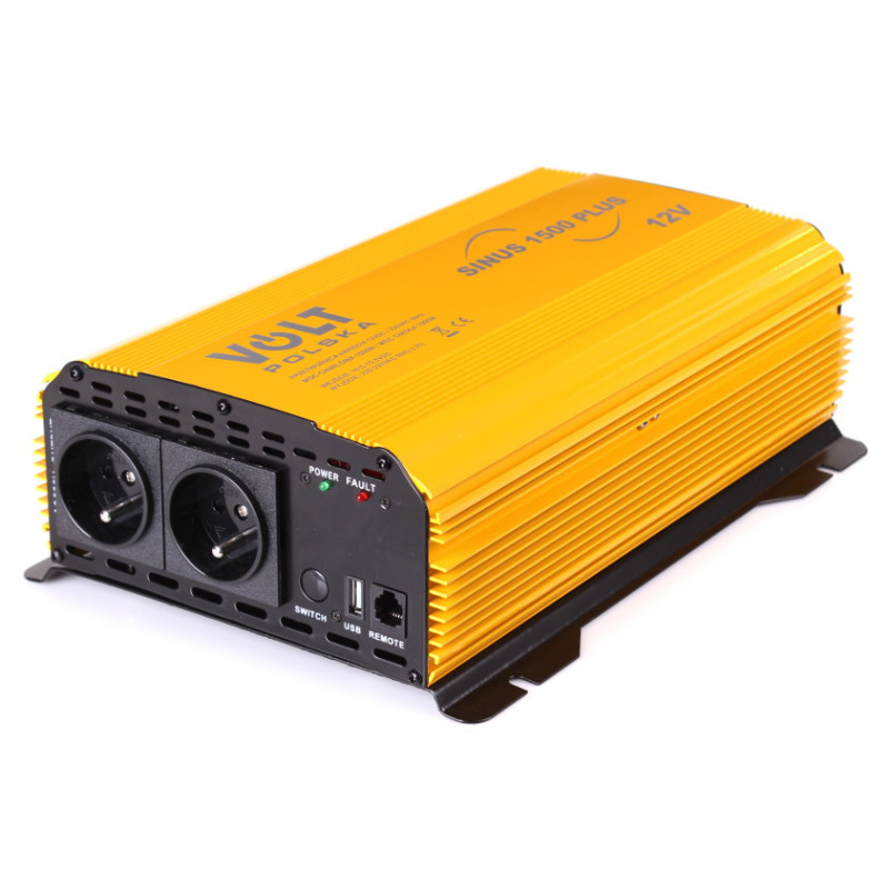 PRZETWORNICA VOLT POLSKA SINUS PLUS 1500 12V / 230V 1000/1500W PRZETWORNICA VOLT POLSKA SINUS PLUS 1500 12V / 230V 1000/1500W
