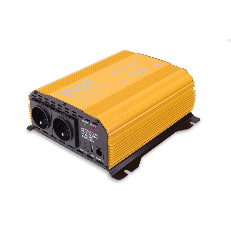 PRZETWORNICA VOLT POLSKA SINUS PLUS 1200 12V / 230V 600/1200W PRZETWORNICA VOLT POLSKA SINUS PLUS 1200 12V / 230V 600/1200W