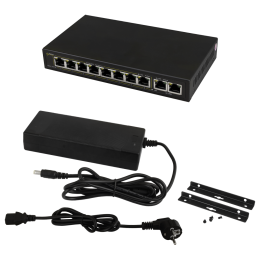 SWITCH POE PULSAR SG108 10-PORTÓW (8xPoE + 2xUPLINK)
