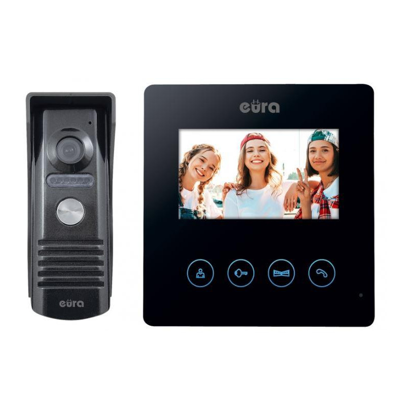 Wideodomofon EURA VDP-52A3"ATIRA" czarny Wideodomofon EURA VDP-52A3"ATIRA" czarny