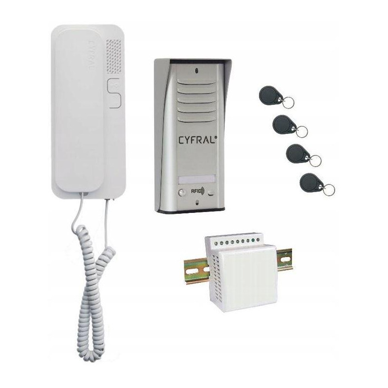 DOMOFON CYFRAL COSMO 1-LOKATORSKI SREBRNY DOMOFON CYFRAL COSMO 1-LOKATORSKI SREBRNY