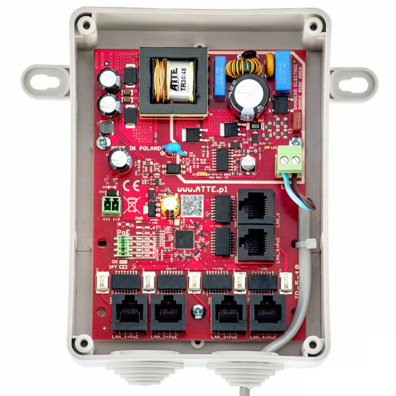 SWITCH 5-PORTOWY POE ATTE IPB-5-10A-S4 SWITCH 5-PORTOWY POE ATTE IPB-5-10A-S4