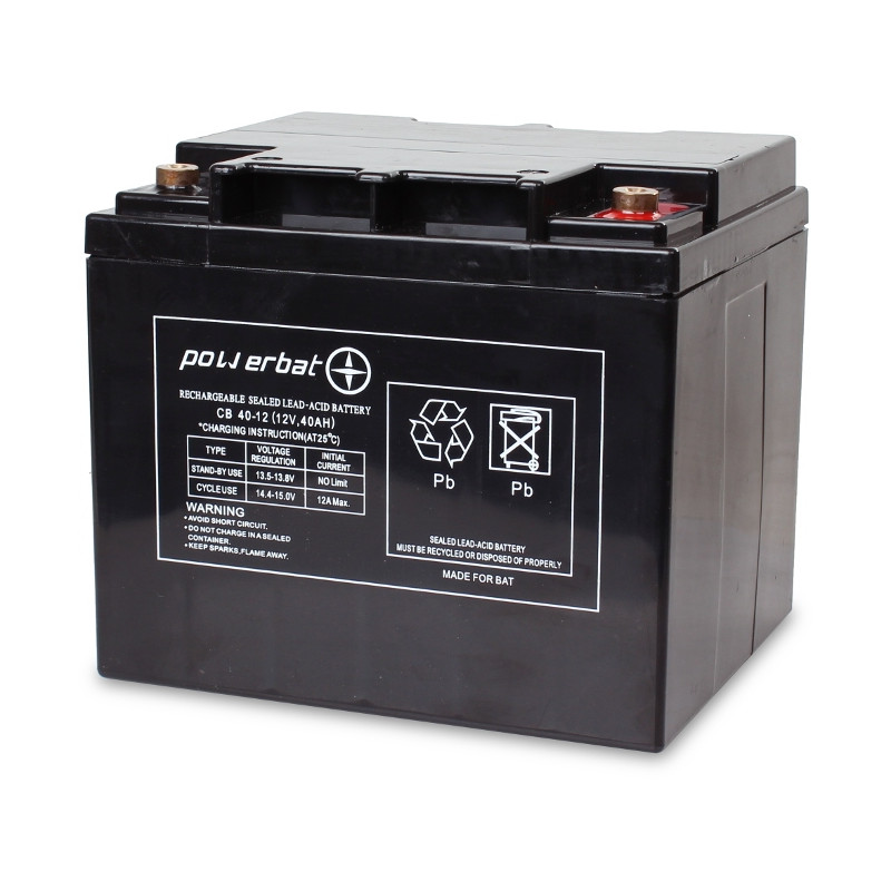 Akumulator PowerBat AGM 12V 40Ah Akumulator PowerBat AGM 12V 40Ah