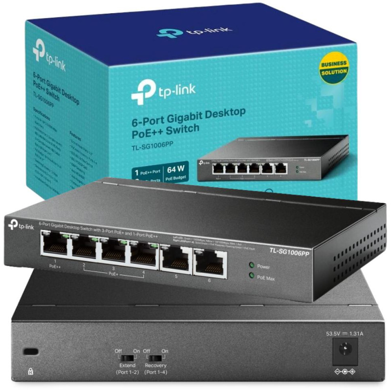 SWITCH TP-LINK TL-SG1006PP (PoE++) SWITCH TP-LINK TL-SG1006PP (PoE++)