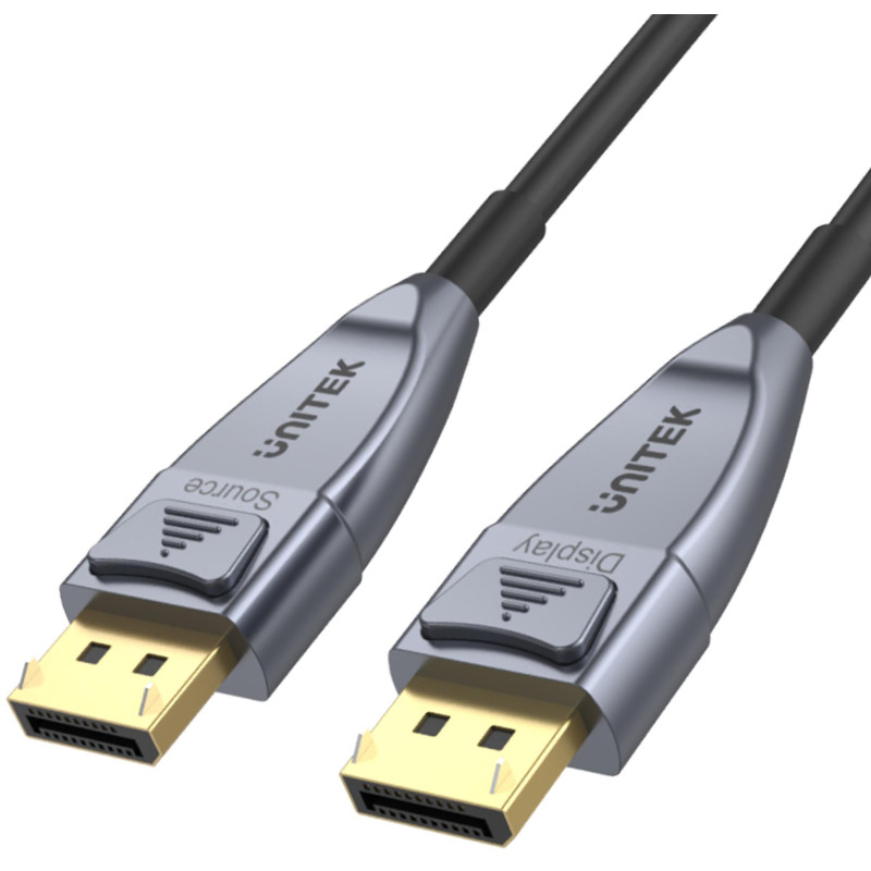 Unitek kabel optyczny DisplayPort 1.4 AOC 8K 15m Unitek kabel optyczny DisplayPort 1.4 AOC 8K 15m