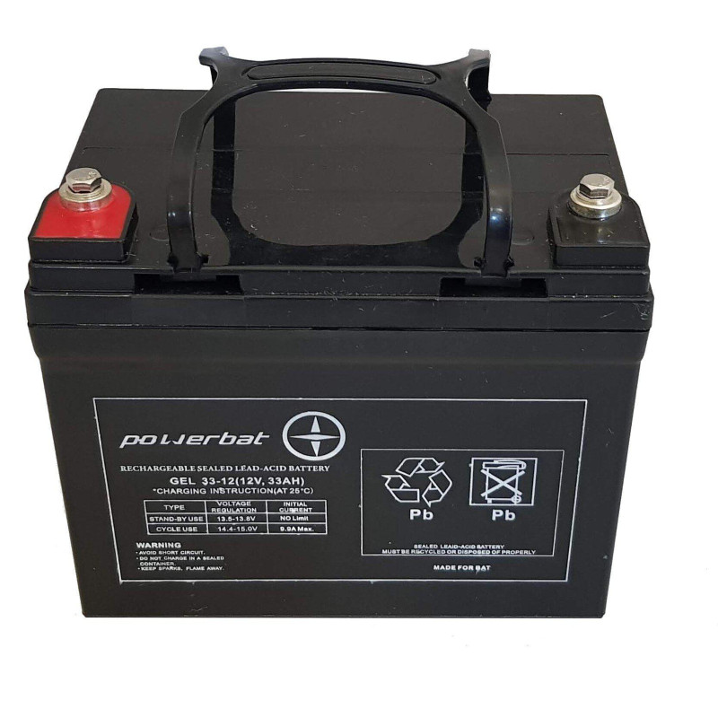 Akumulator PowerBat CBE 12V 33Ah Deep Cycle Gel Akumulator PowerBat CBE 12V 33Ah Deep Cycle Gel