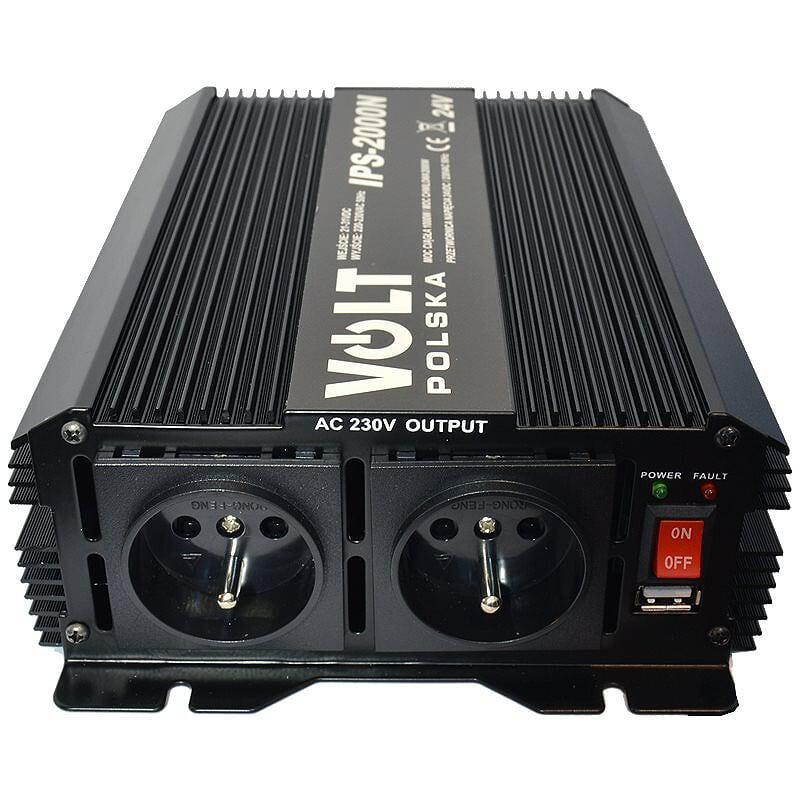 Przetwornica Volt Polska IPS-2000N 24V / 230V 1000/2000W Przetwornica Volt Polska IPS-2000N 24V / 230V 1000/2000W