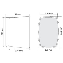 GŁOŚNIK NAŚCIENNY HQM-N2024W 20W BIAŁY