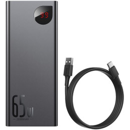 Powerbank Baseus Adaman Digital Display PPIMDA-D01 20000mAh 65W PD QC 3.0 2x USB-A 1x USB-C + KABEL