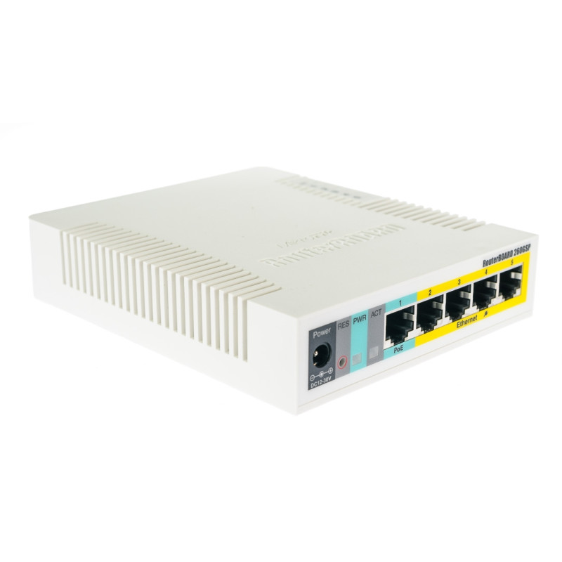 MIKROTIK ROUTERBOARD CSS106-1G-4P-1S (RB260GSP) MIKROTIK ROUTERBOARD CSS106-1G-4P-1S (RB260GSP)