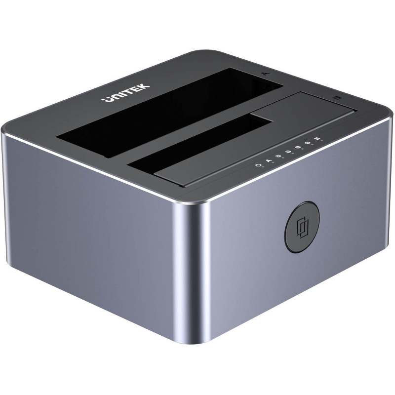 Unitek Y-3027GY01-EU Stacja klonująca dyski 2 x SATA 2,5"/3,5" USB-C 10Gbps Unitek Y-3027GY01-EU Stacja klonująca dyski 2 x SATA 2,5"/3,5" USB-C 10Gbps