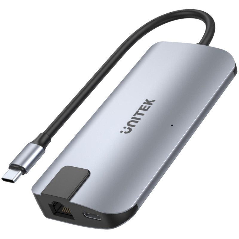 D1028A Unitek Hub USB-C 2x USB-A HDMI 4K RJ-45 PD 100W D1028A Unitek Hub USB-C 2x USB-A HDMI 4K RJ-45 PD 100W