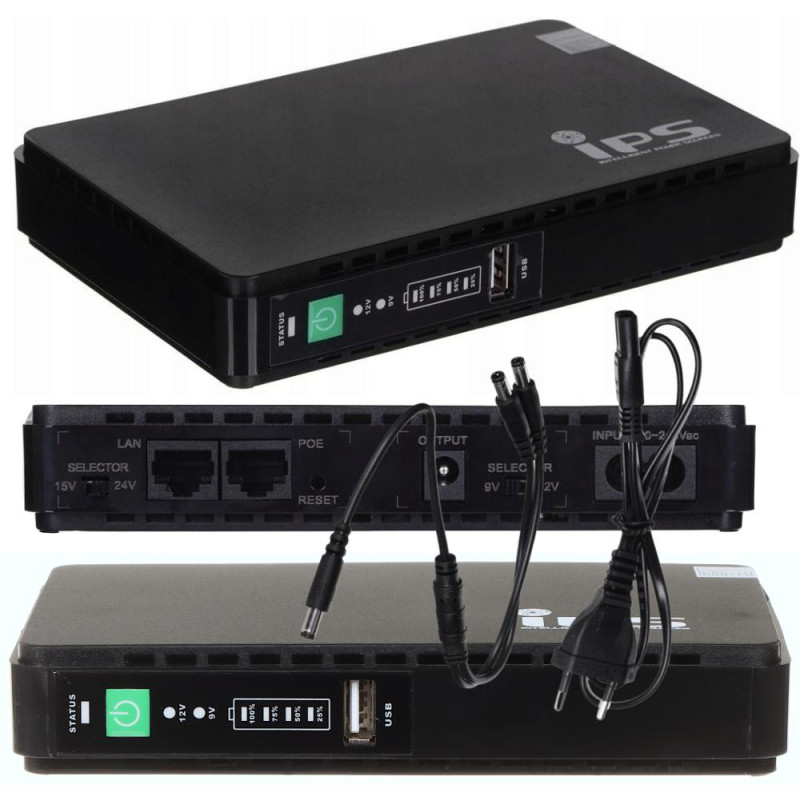 UPS ZASILACZ AWARYJNY IPS RouterUPS-30-PoE 30W 8800mAh UPS ZASILACZ AWARYJNY IPS RouterUPS-30-PoE 30W 8800mAh