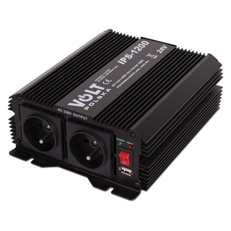 PRZETWORNICA VOLT POLSKA IPS-1200 24V 230V 800/1200W PRZETWORNICA VOLT POLSKA IPS-1200 24V 230V 800/1200W