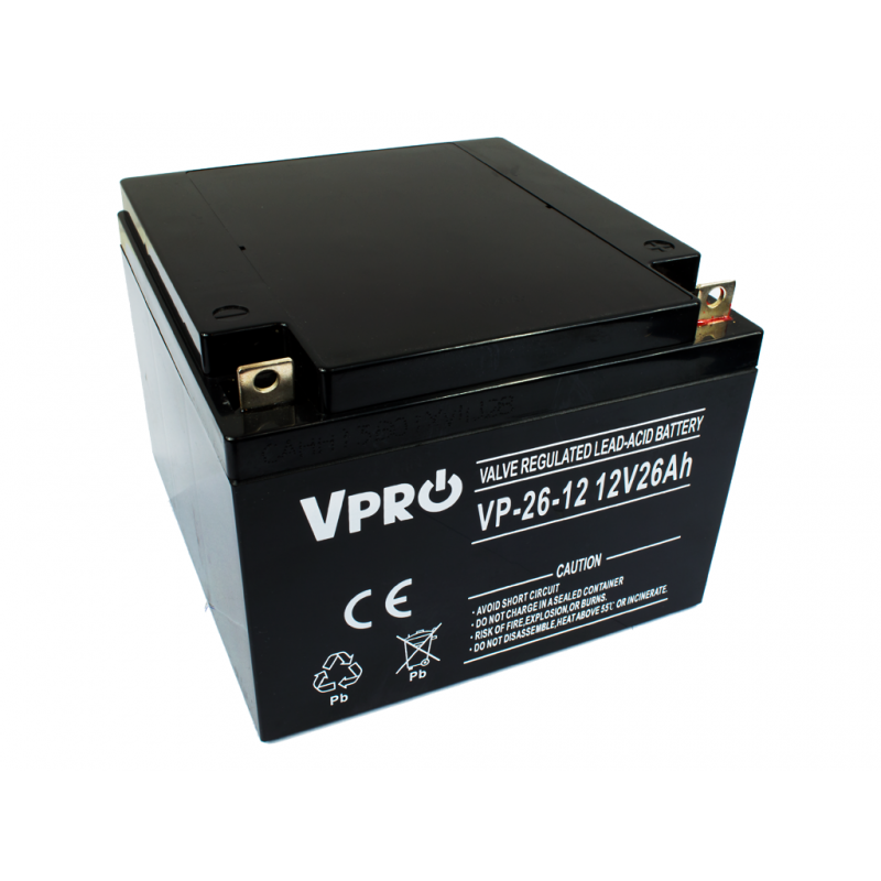 Akumulator VOLT POLSKA AGM VPRO 12V 26Ah Akumulator VOLT POLSKA AGM VPRO 12V 26Ah