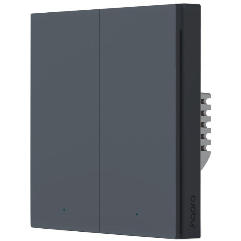 Aqara Smart Wall Switch H1 Szary podwójny bez neutrala Aqara Smart Wall Switch H1 Szary podwójny bez neutrala
