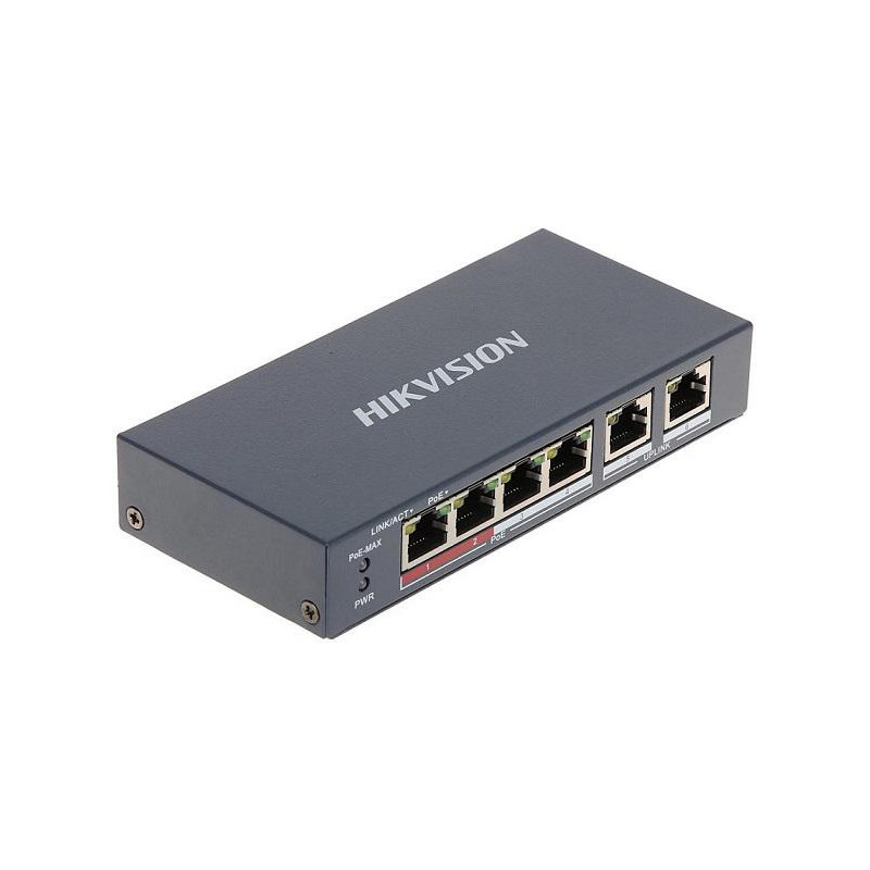 Switch POE DS-3E0106P-E/M 6-portowy HIKVISION Switch POE DS-3E0106P-E/M 6-portowy HIKVISION