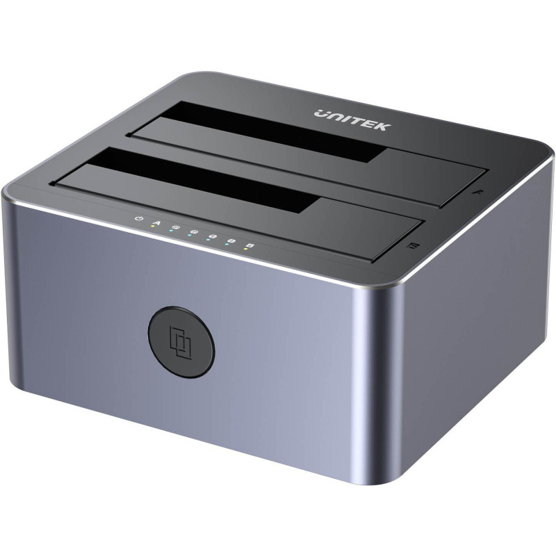 Y-3026GY01-EU Unitek Stacja klonująca dyski 2 x SATA 2,5"/3,5" USB 5Gbps Y-3026GY01-EU Unitek Stacja klonująca dyski 2 x SATA 2,5"/3,5" USB 5Gbps