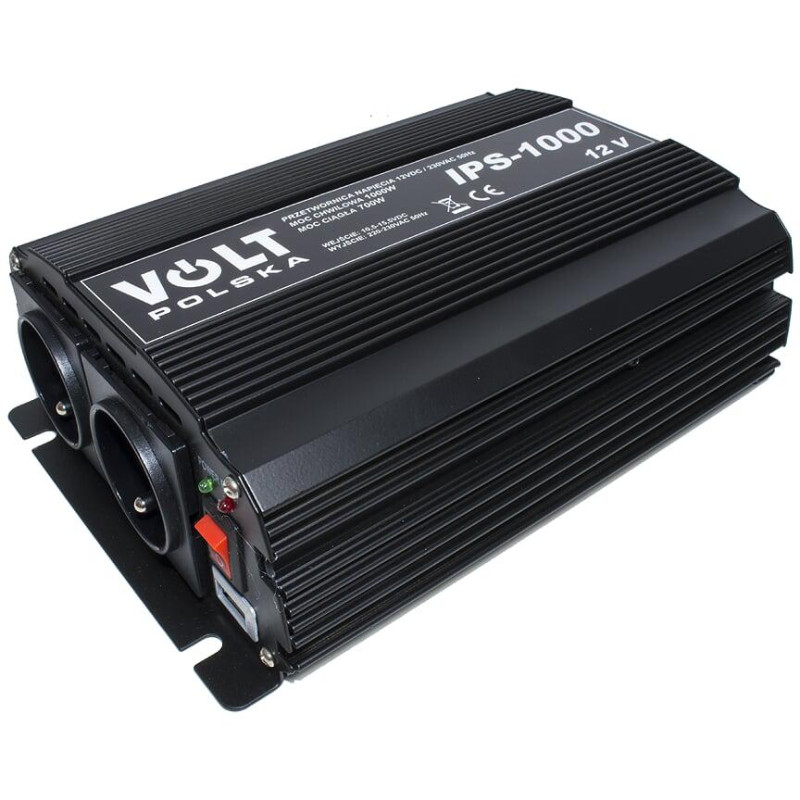 PRZETWORNICA VOLT POLSKA IPS-1000 12V / 230V 700/1000 W PRZETWORNICA VOLT POLSKA IPS-1000 12V / 230V 700/1000 W
