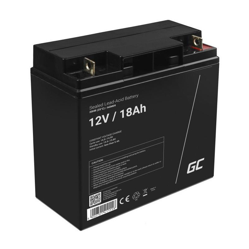 AKUMULATOR AGM Green Cell VRLA 12V 18Ah AKUMULATOR AGM Green Cell VRLA 12V 18Ah