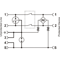 Zabezpieczenie przeciwprzepięciowe do RS-485 EWIMAR SUG-RS485/DIN