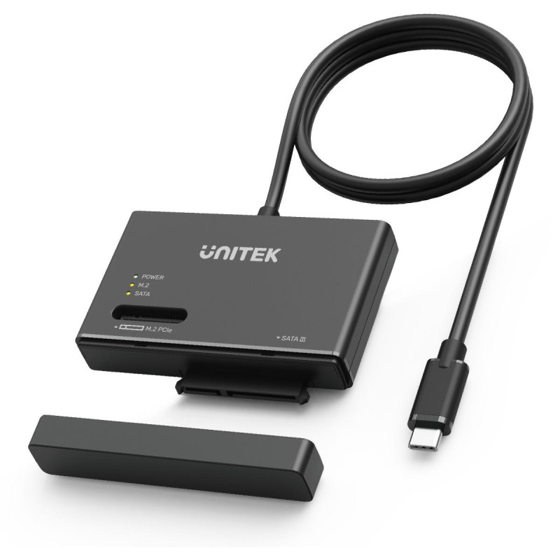 S1232A01-EU Unitek Mostek USB-C na dyski SATA i M.2 MVMe S1232A01-EU Unitek Mostek USB-C na dyski SATA i M.2 MVMe