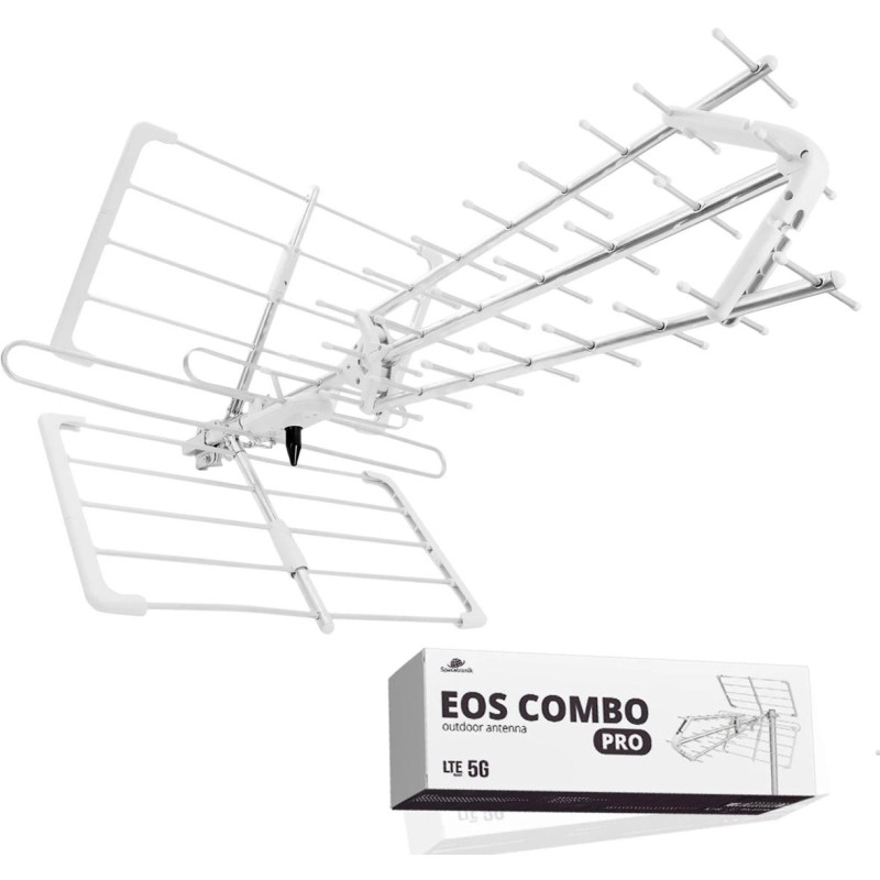 Antena kierunkowa DVB-T2 Spacetronik EOS PRO Combo UHF+VHF LTE 5G (biała) Antena kierunkowa DVB-T2 Spacetronik EOS PRO Combo UHF+VHF LTE 5G (biała)