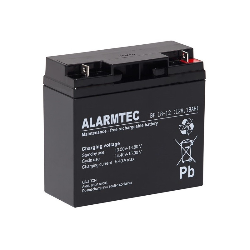 Akumulator AGM ALARMTEC serii BP 12V 18Ah Akumulator AGM ALARMTEC serii BP 12V 18Ah