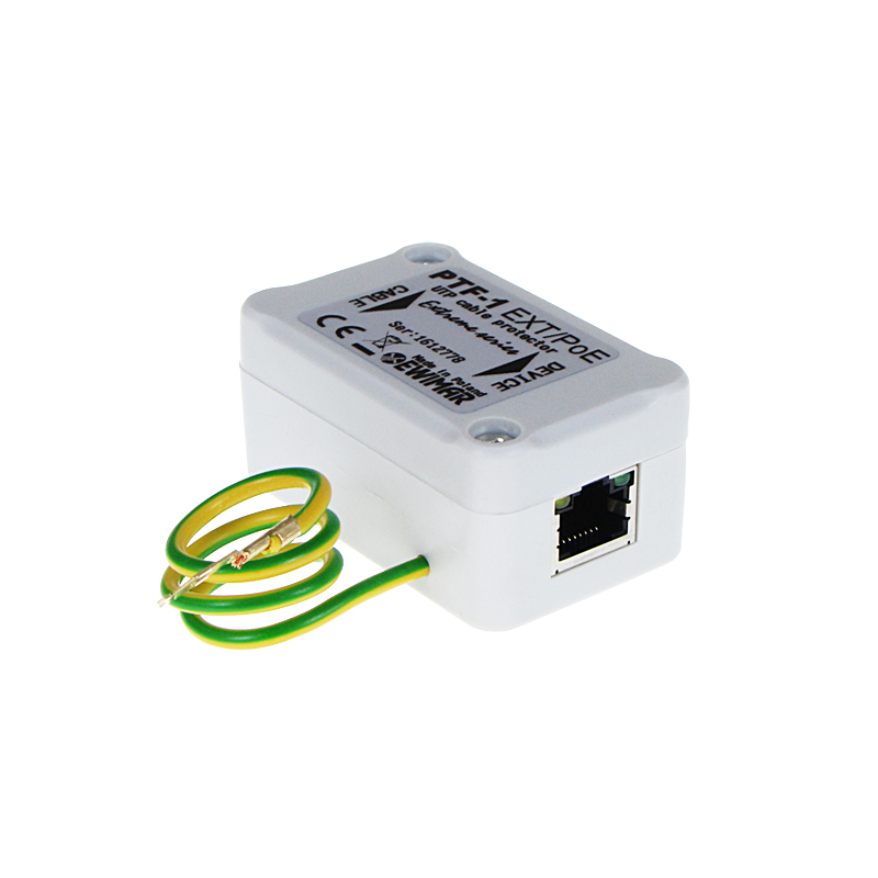 Zabezpieczenie przeciwprzepięciowe 1-kanałowe do kamer IP serii EXTREME EWIMAR PTF-51-EXT/PoE Zabezpieczenie przeciwprzepięciowe 1-kanałowe do kamer IP serii EXTREME EWIMAR PTF-51-EXT/PoE