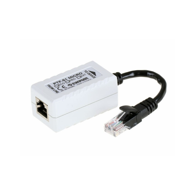 Zabezpieczenie przeciwprzepięciowe 1-kanałowe do kamer IP serii EXTREME EWIMAR PTF-51-EXT/PoE/Micro v2 Zabezpieczenie przeciwprzepięciowe 1-kanałowe do kamer IP serii EXTREME EWIMAR PTF-51-EXT/PoE/Micro v2
