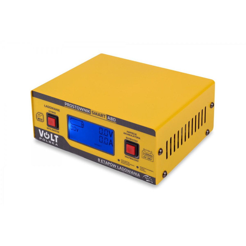 Prostownik Smart Volt Polska 6V/12V/24V 15A A80 Prostownik Smart Volt Polska 6V/12V/24V 15A A80