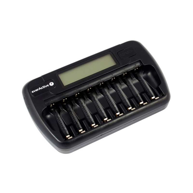 Ładowarka do 8 akumulatorków AA / AAA everActive NC-800 Ładowarka do 8 akumulatorków AA / AAA everActive NC-800