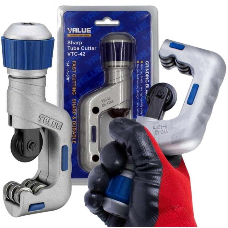NÓŻ DO RUR MIEDZIANYCH VALUE VTC-42 1/4” - 1 5/8” (6 - 42 MM) NÓŻ DO RUR MIEDZIANYCH VALUE VTC-42 1/4” - 1 5/8” (6 - 42 MM)