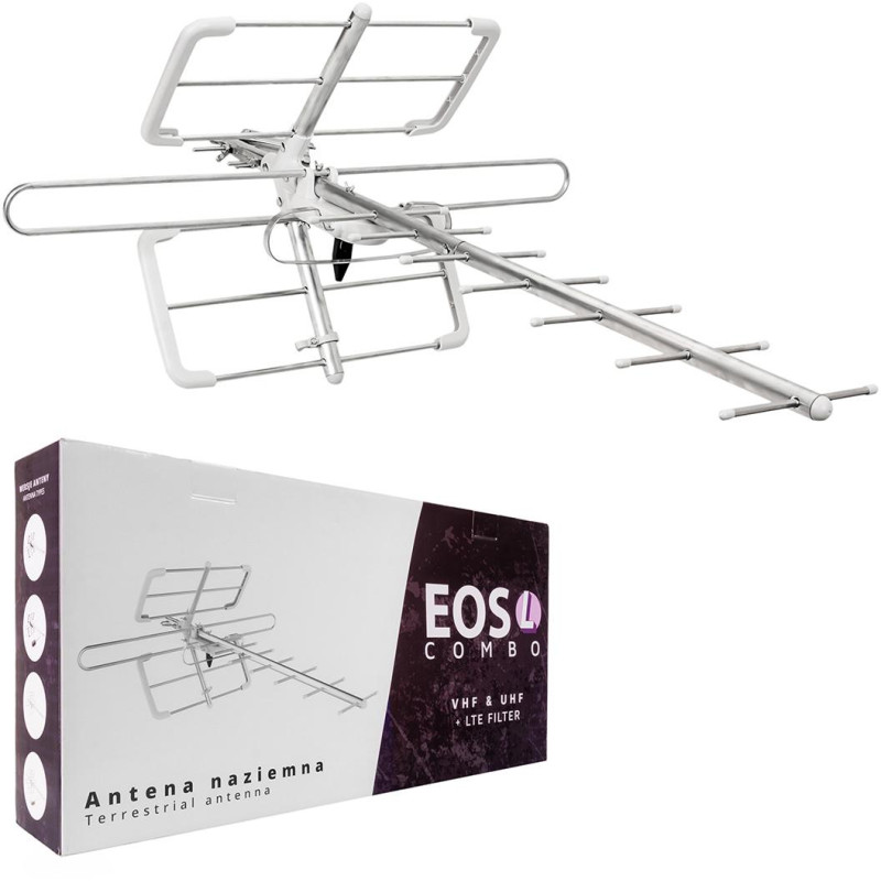 Antena DVB-T/T2 Spacetronik EOS L Combo White (pasywna) Antena DVB-T/T2 Spacetronik EOS L Combo White (pasywna)