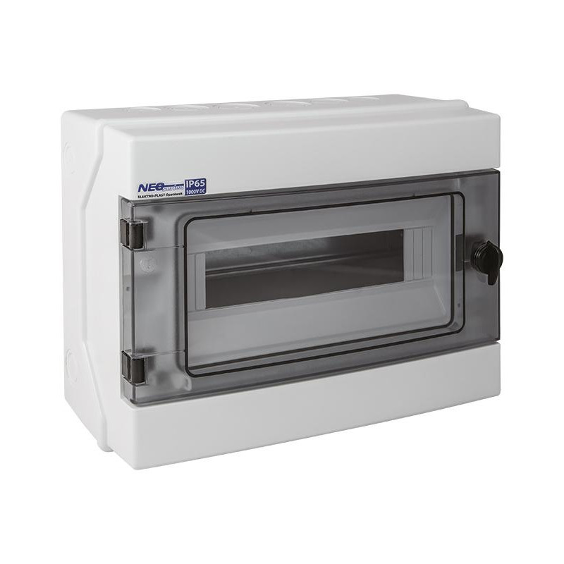 Rozdzielnica hermetyczna modułowa (500V AC, 1000V DC) 1x12 natynkowa (N+PE) IP65 RH-12 Rozdzielnica hermetyczna modułowa (500V AC, 1000V DC) 1x12 natynkowa (N+PE) IP65 RH-12