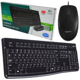 Zestaw przewodowy Logitech MK120 Czarny