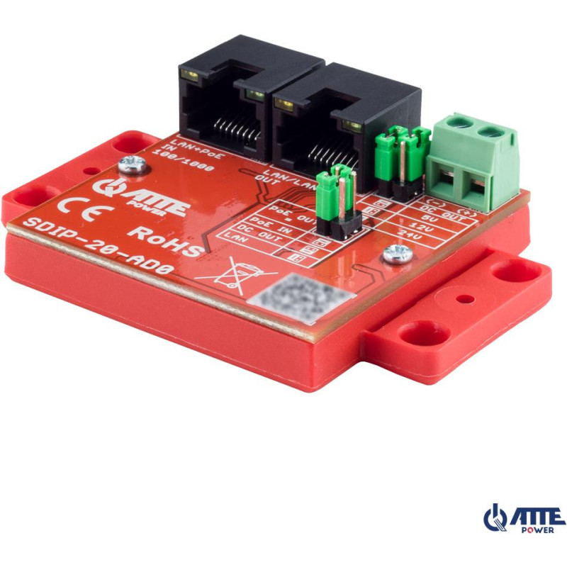Adapter PoE obniżający napięcie ATTE SDIP-20-AD0 Adapter PoE obniżający napięcie ATTE SDIP-20-AD0