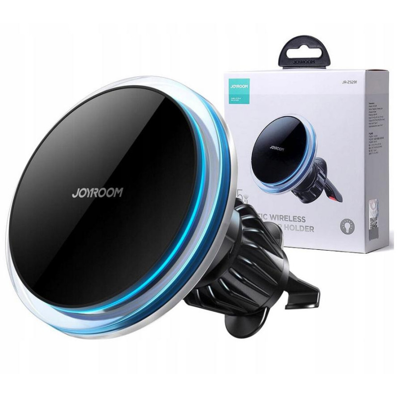 Uchwyt samochodowy magnetyczny ładowarka indukcyjna Joyroom JR-ZS291 Qi 15W MagSafe Apple Iphone Uchwyt samochodowy magnetyczny ładowarka indukcyjna Joyroom JR-ZS291 Qi 15W MagSafe Apple Iphone