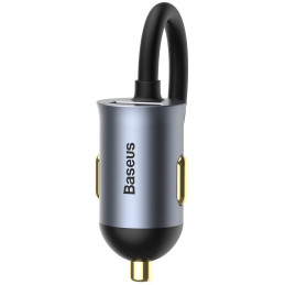 ŁADOWARKA SAMOCHODOWA NA PRZEWODZIE Baseus Share Together 120W 3A 3x USB-A 1x USB-C PD 20W QC 3.0