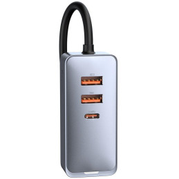 ŁADOWARKA SAMOCHODOWA NA PRZEWODZIE Baseus Share Together 120W 3A 3x USB-A 1x USB-C PD 20W QC 3.0