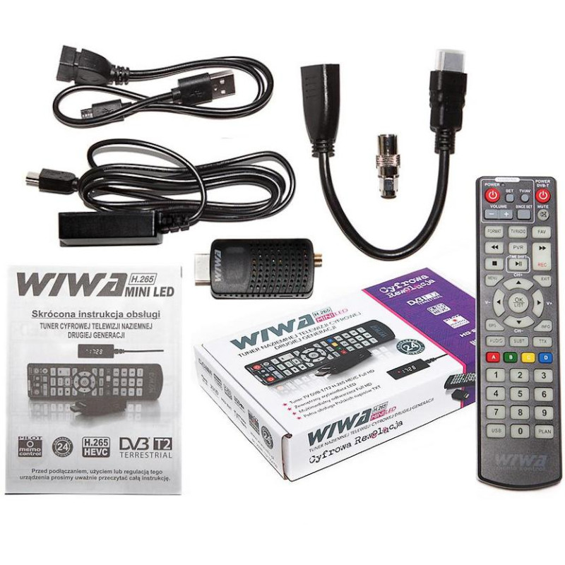 Tuner DVB-T/T2 WIWA H.265 MINI LED Tuner DVB-T/T2 WIWA H.265 MINI LED