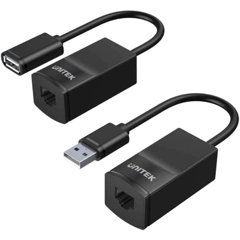Przedłużacz USB Unitek Y-UE01001 do 60m pod kabel kat.5e Przedłużacz USB Unitek Y-UE01001 do 60m pod kabel kat.5e