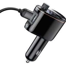 TRANSMITER FM ŁADOWARKA SAMOCHODOWA Baseus Enjoy S-06 3.4A 2x USB-A BT 4.2
